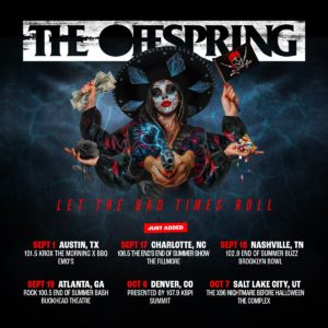 the offspring, the offspring fall tour, the offspring slc, the offspring the complex, the offspring new album, the offspring let the good times roll