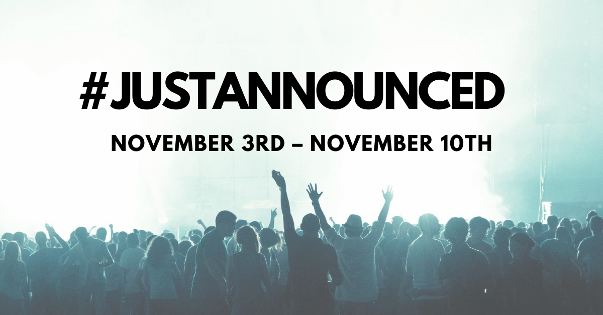 just announced, just announced november, slc concerts, slc concerts near me, slc event calendar