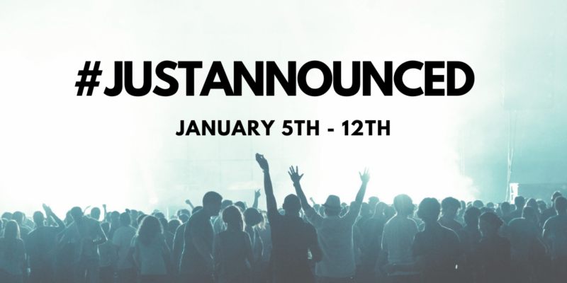 just announced, just announced january, newly announced shows, slc, slc concerts, slc concert guide, slc concert calendar