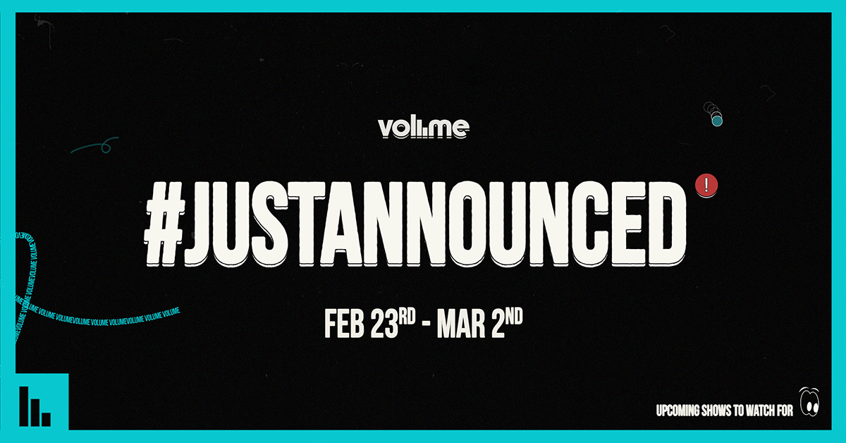 just announced, just announced february, just announced march, slc, slc concert guide, slc concert calendar